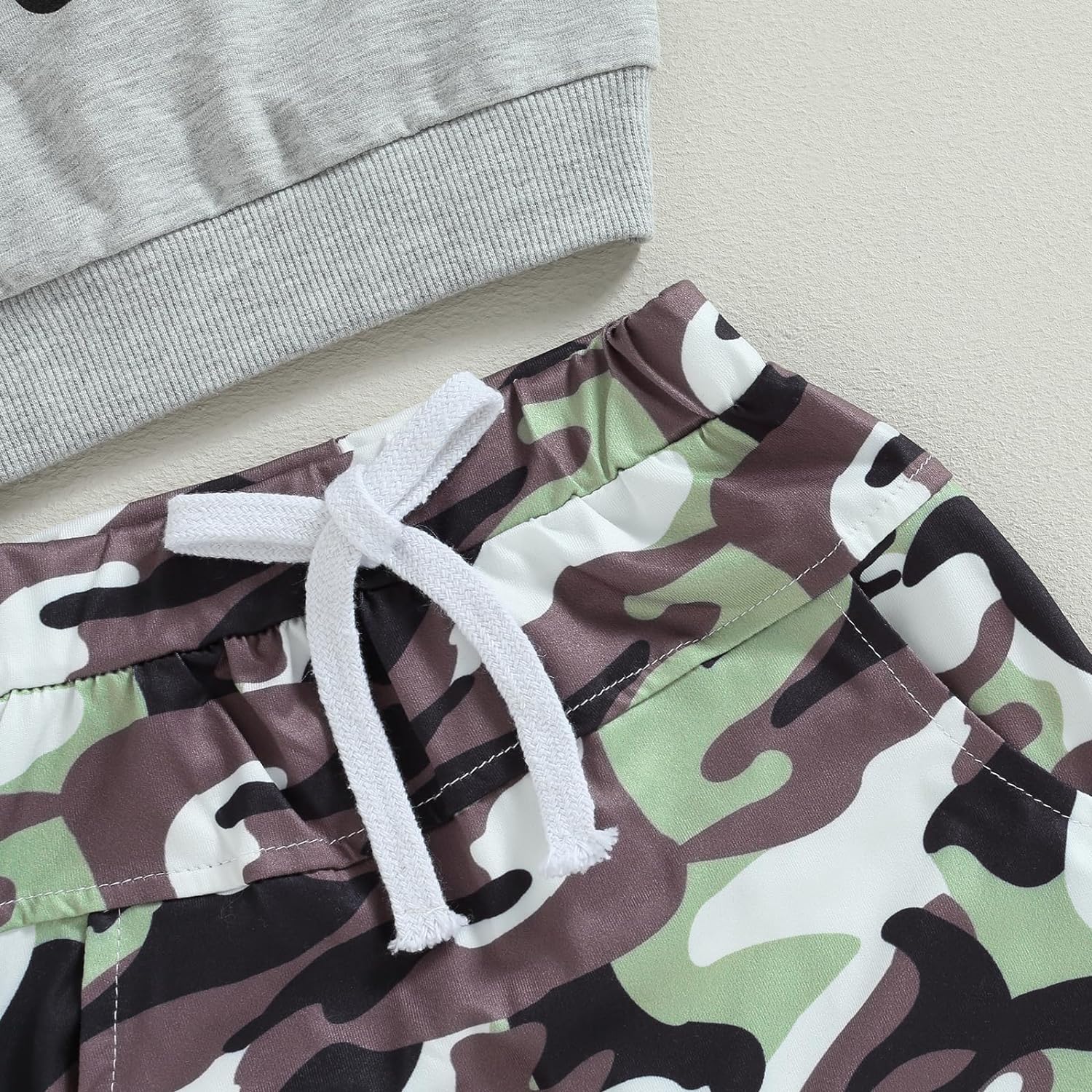 Toddler Baby Boy Clothes Camo Pant Set Long Sleeve Letter Sweatshirt and Camouflage Jogger Pants Infant Boy Outfits - Image 5